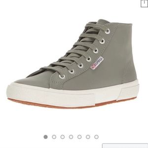 ✨ SOLD Superga Grey Sage High Top NEW
